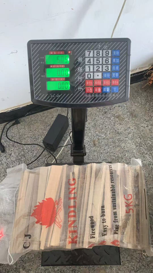 15bags-5kg Pine wood Strip Kindling($6.7/bag)